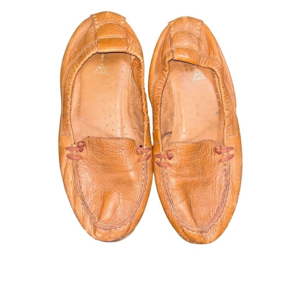 Hush Puppies HPO2 Women's Driving‎ Loafers Brown Slip-On Size 10 M Casual Shoes